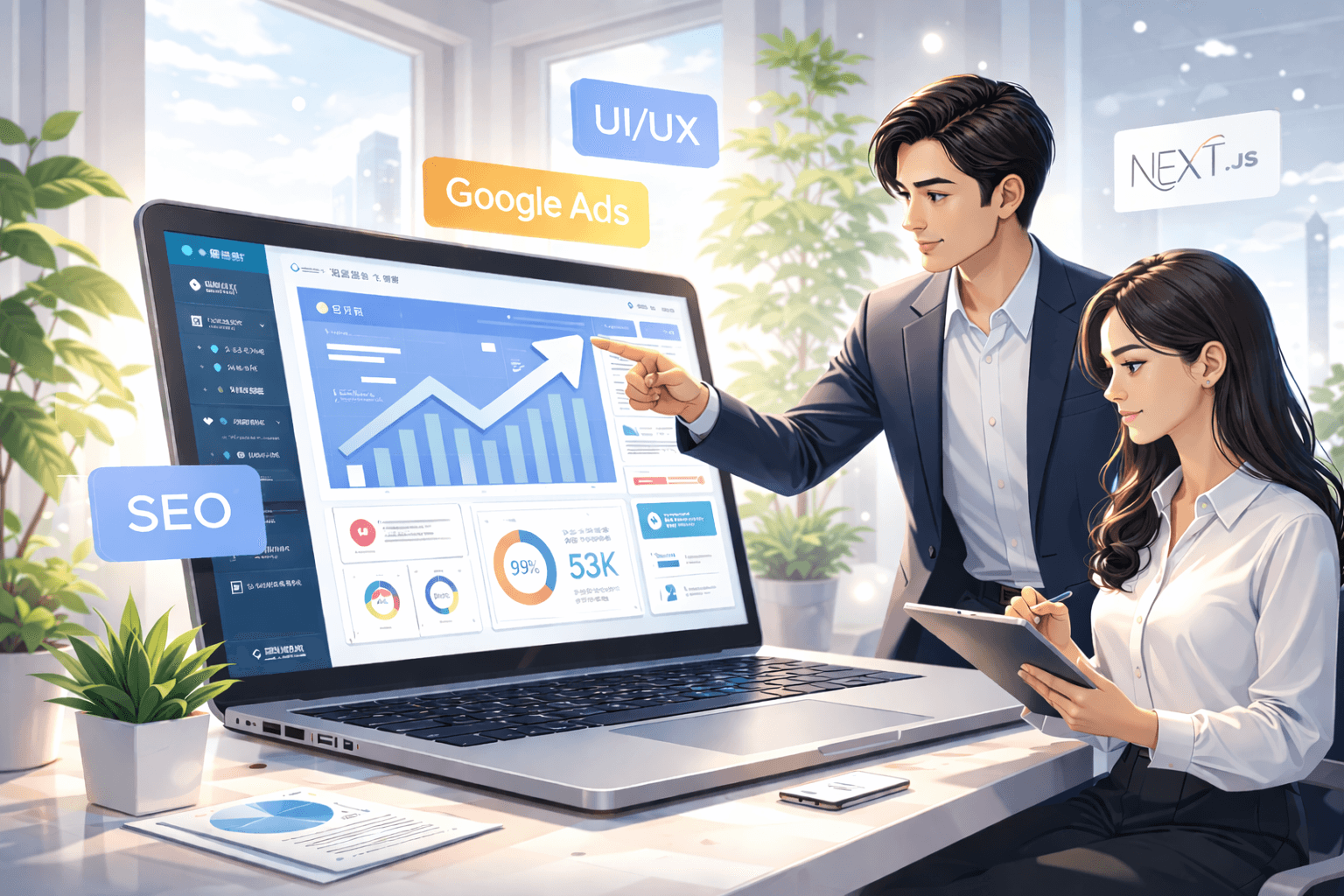 WebTransform hero visual